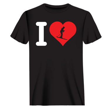 I Love Skiing T-Shirt for Men